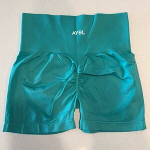 AYBL Women's Teal EMPOWER SEAMLESS SHORTS